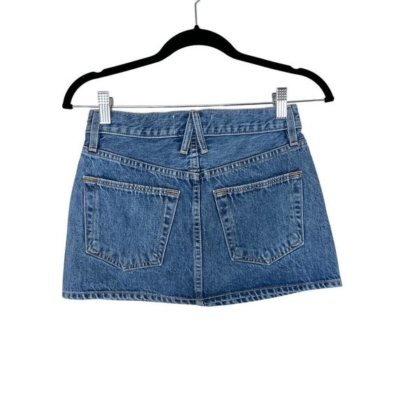 SLVRLAKE Low Rise Micro Mini Denim Skirt - Picture 5 of 7